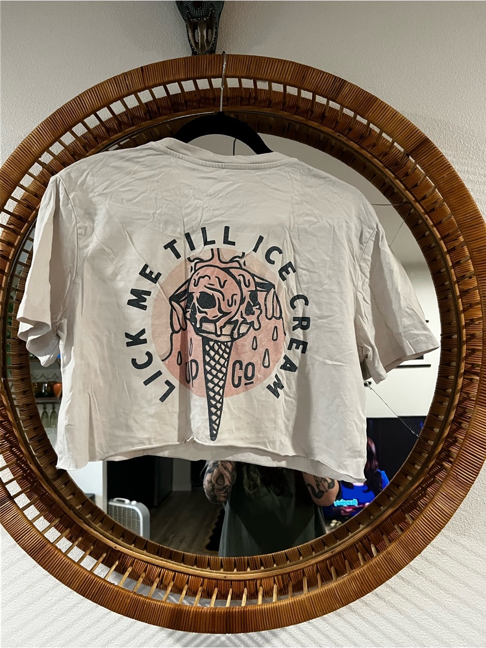 UPCOTM Lick Me Til Ice Scream Crop Tee